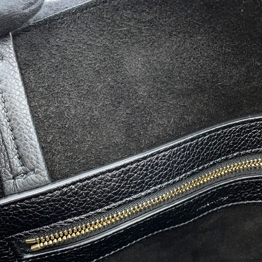 Celine Cabas Phantom Leather Tote Bag Black - Picture 11 of 12
